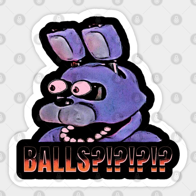 Bonnie Balls FNAF Sticker by jawiqonata